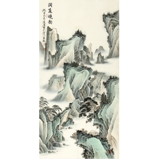 【已售】刘远东四尺竖幅新品国画《洞庭晓韵》