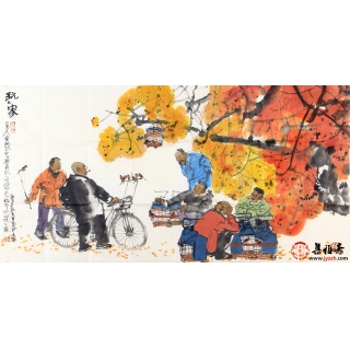 【议价】收藏精品 马海方人物画老北京《玩儿家》