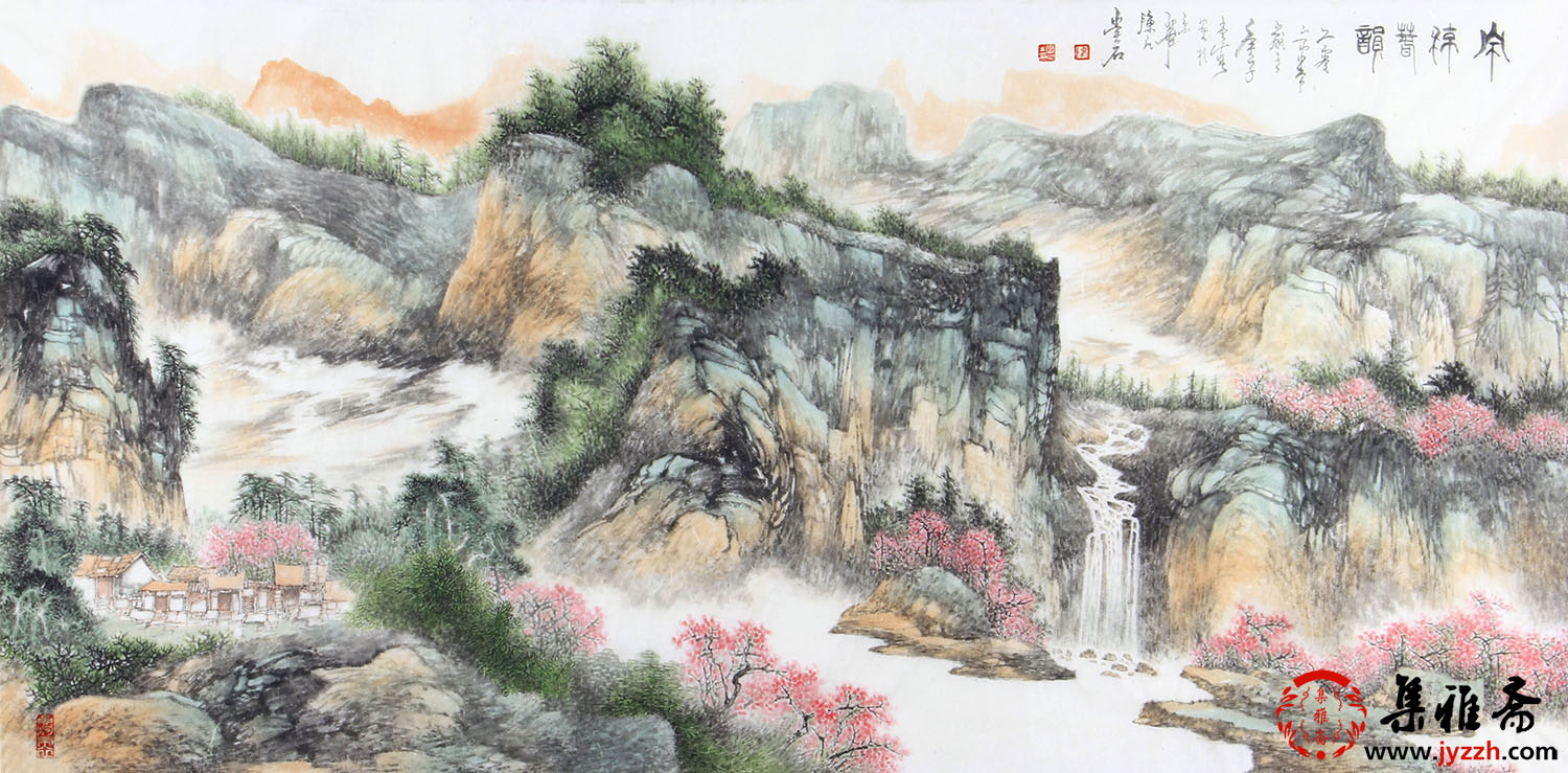 中国山水画作者及作品图片